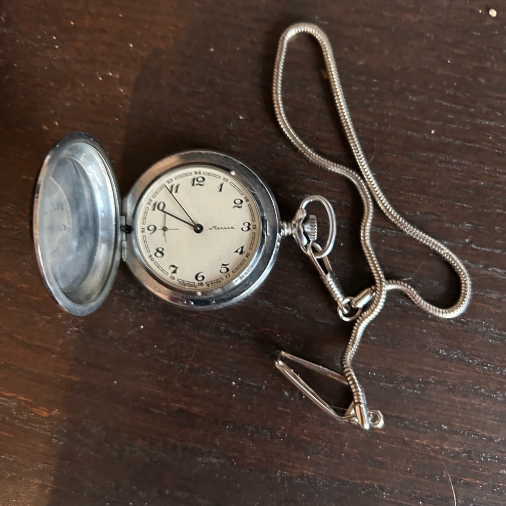 Molina USSR Pocket Watch with Chain